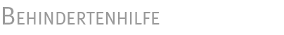 Behindertenhilfe